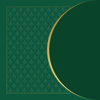 Elegant Decorative Ornament Pattern with Golden Circle Frame Background vector