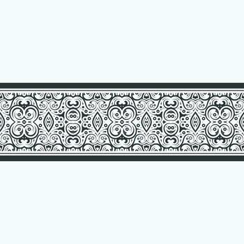 Decorative Repeating Ethnic Border Design Element Background Illustration vector
