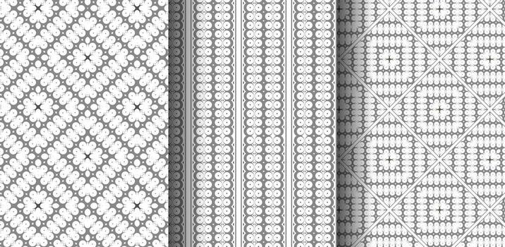 elegante repetitivo geométrico forma sin costura modelo para textil y envase vector