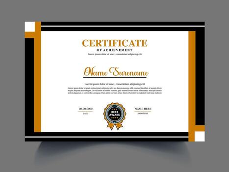 nice own unique certificate vector