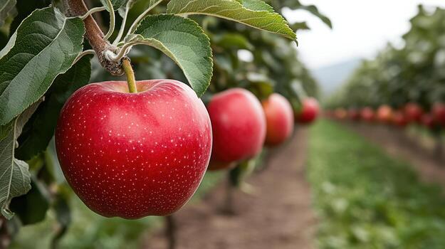 Apples on the tree photo