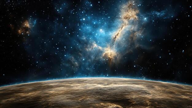 An image of the earth and stars photo