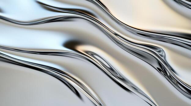 A silver and black background with waves photo