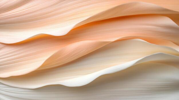Soft, flowing layers of peach and cream colors create serene and elegant visual photo