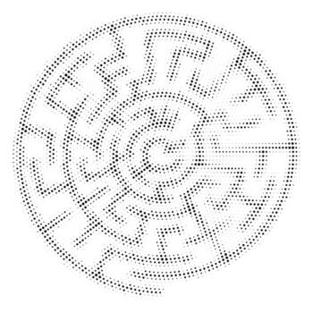 trama de semitonos modelo. conjunto de puntos punteado textura en blanco antecedentes. cubrir grunge modelo. angustia lineal diseño. desvanecerse monocromo punto. punteado popular Arte fondo. vector