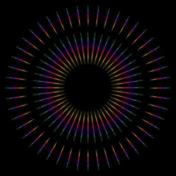 ligero refracciones con arco iris luz de sol efecto. holográfico rayos con transparencia. cristal ligero efectos joya Roca aislado. brillante reflexión llamarada. brillante destello desde diamantes vector