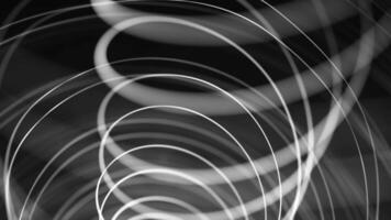 Digital futuristisch wirbelnd Hintergrund. abstrakt Hightech Spiral. groß Daten Visualisierung, futuristisch und Digital Hintergrund, 3d, 4k, nahtlos Schleife video