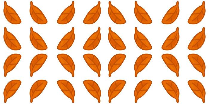 Seamless Autumn Leaf Pattern cartoon autumn leaves arranged in a seamless decorative pattern illustrated in flat style on a white background vector