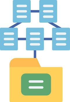 Taxonomy Classification System Flat vector