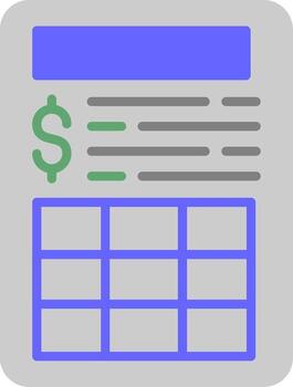 factura pago solicitud plano vector