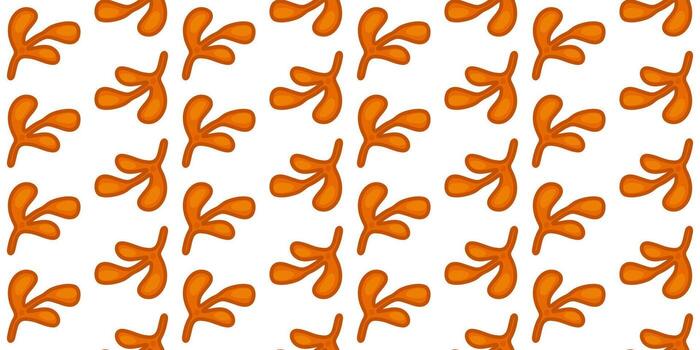 Seamless Autumn Twig Pattern vector