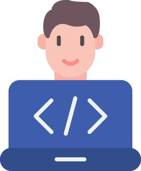Programmer Developer Tools Flat vector