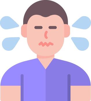 Fidgeting Behavioral Response Flat vector