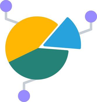 tarta gráfico grafico plano vector