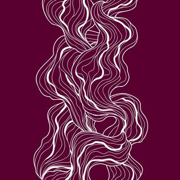 Seamless pattern. Abstract background with linear curls. vector