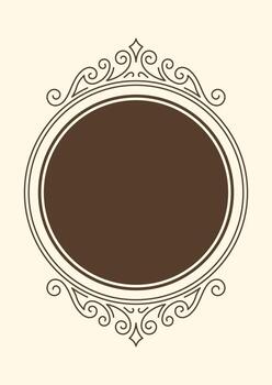 Line abstract frame. Modern decorative linear background. vector