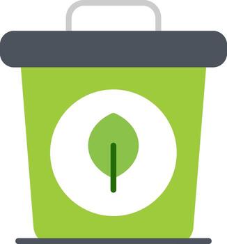 reciclar compartimiento residuos clasificación envase plano vector