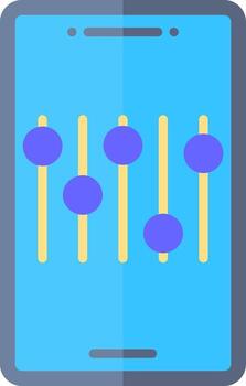Settings Menu Customization Flat vector