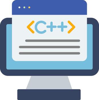 Development Language Flat vector