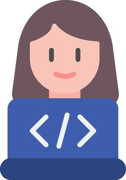 programador codificación Tareas plano vector