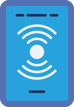 Touch Sensor Contact Detection Flat vector