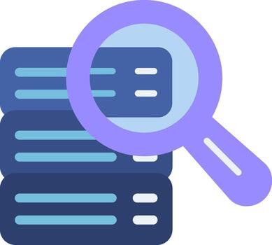 Searchability Data Tool Flat vector