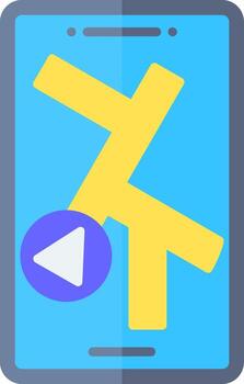 Navigation Technology Feature Flat vector