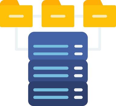 Database Management Systems Flat vector