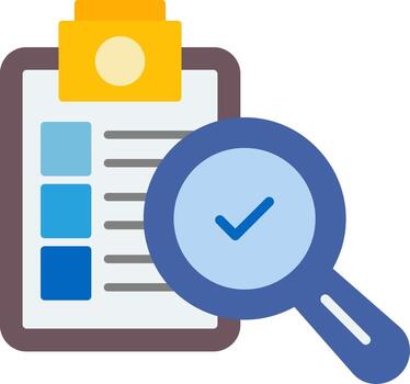 Proofing Document Process Flat vector