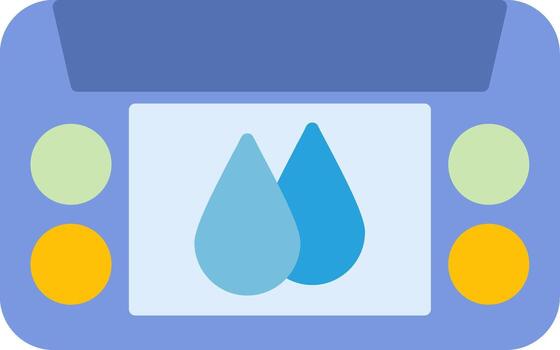 Humidity Sensor Moisture Level Detection Flat vector