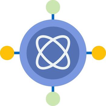 Gyroscope Orientation Sensor Flat vector