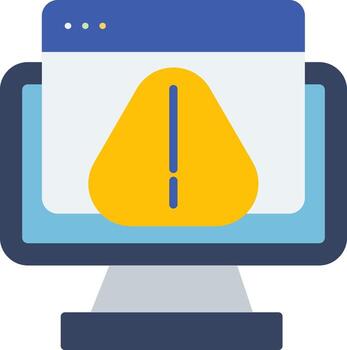 Error Log File Flat vector
