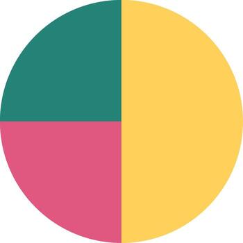 tarta gráfico datos plano vector