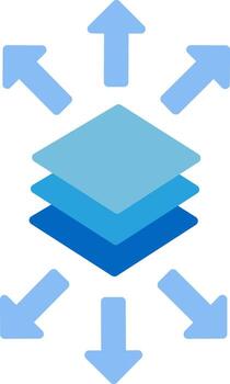 escala modificación herramienta plano vector