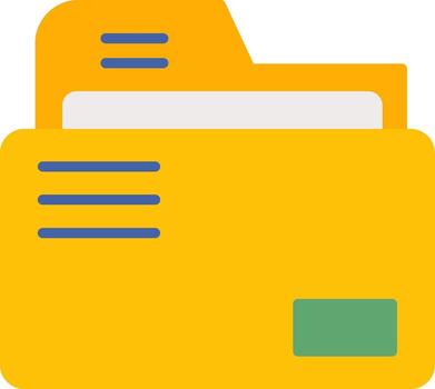 Folder File Management Flat vector