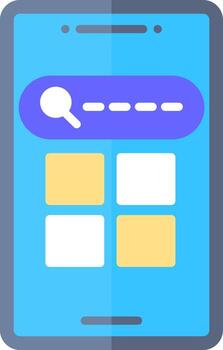 App Search Feature Flat vector