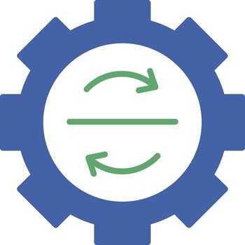 Synchronization Data Tools Flat vector