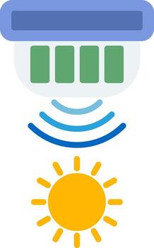 Light Sensor Ambient Light Detection Flat vector