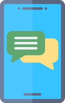 Chatting Communication Feature Flat vector