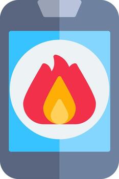 móvil dispositivo plano vector