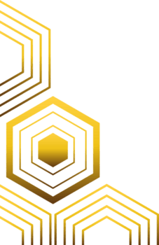 Modern Abstract Gold Hexagon Frame png