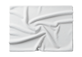 blanco tela remolino aislado en transparente antecedentes png
