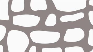 Abstract Organic Blob Shapes Animation. Minimal Gray And White Fluid Pattern With Organic Flow Motion Graphic. Seamless Loop Background video