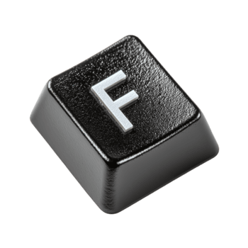 Keyboard key f computer input device technology hardware pc letter button keycap png