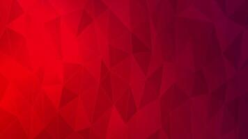abstrato vermelho e roxa baixo poligonal fundo video