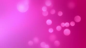 Abstract pink and magenta gradient background with soft glowing bokeh lights. A beautiful, dreamy, and festive backdrop for design projects. video