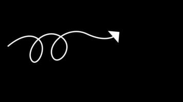 pilar animering på transparent bakgrund, animerad pilar på alfa kanal, pil animation, animerad pil video