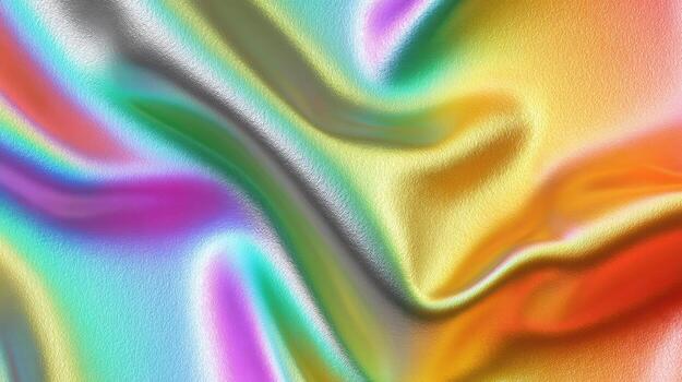 Holographic texture rainbow gradient metallic sheen fluid wave abstract shimmer photo