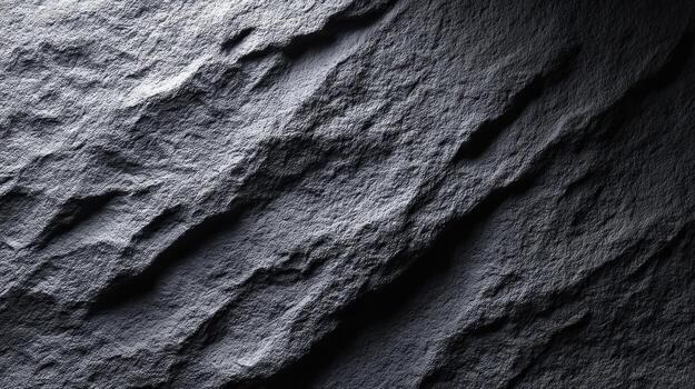 Black stone rock texture background matte dark rough slate abstract pattern evoke calm focus photo