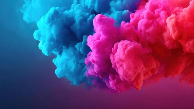 Vibrant cyan magenta neon smoke cloud abstract gradient vapor swirl colorful mood. Vibrant cyan and magenta neon smoke cloud swirl, abstract photo